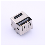 USB Type-A Connector, Female, KH-TYPE-14P+USB-Z-B
